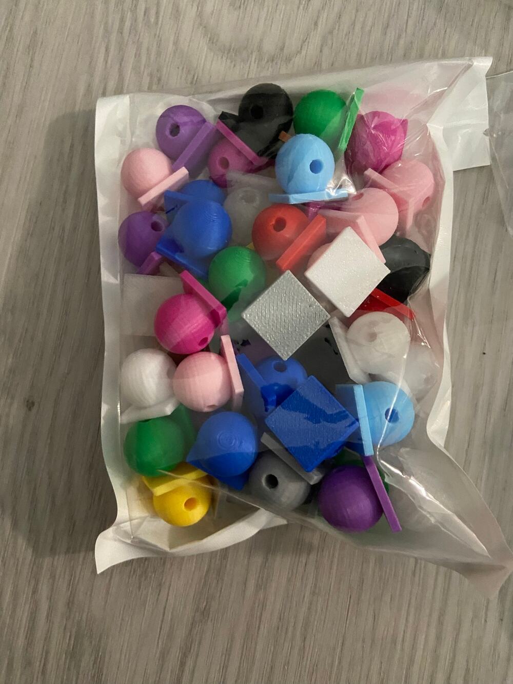 20 piece colorful flatback finding for beadable pens
